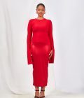 Vetu Two Pieces Halter Round-Neck Bodycon